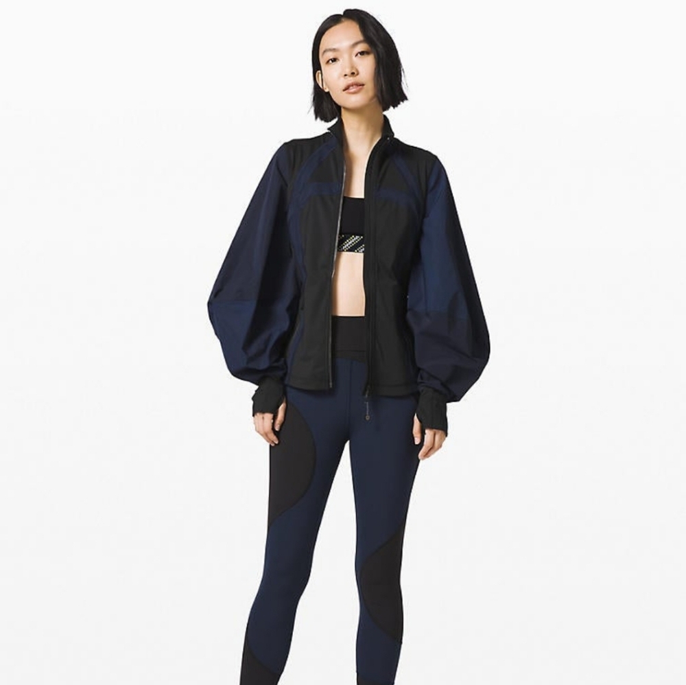lululemon & Roksanda Navy Exercise Utility Jacket EUC